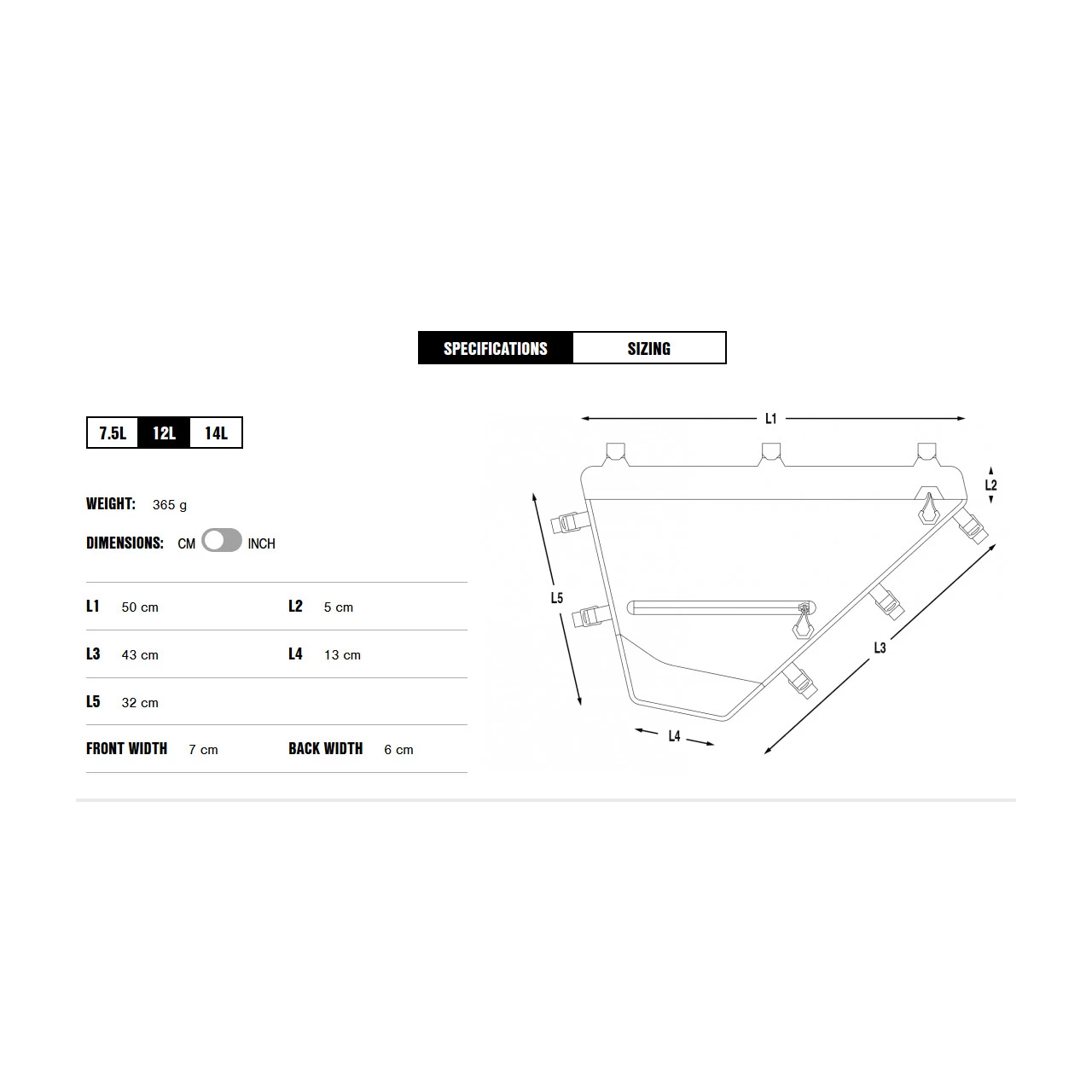 Apidura - Expedition Full Frame Pack - 12 L 5 Apidura - Expedition Full Frame Pack - 12 L - Image 5