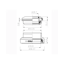 Columbus - Compass Headset 1 1/8"-1,5" - ZS44/28,6 EC44/40