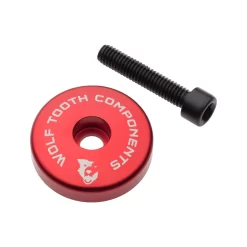Wolf-tooth Wolf Tooth - Ultralight Stem Cap With Integrated 5 Mm Spacer - 1 1/8" -Bicycle Components Store wolf tooth ultralight ahead kappe mit integriertem 5 mm spacer 1 1 85